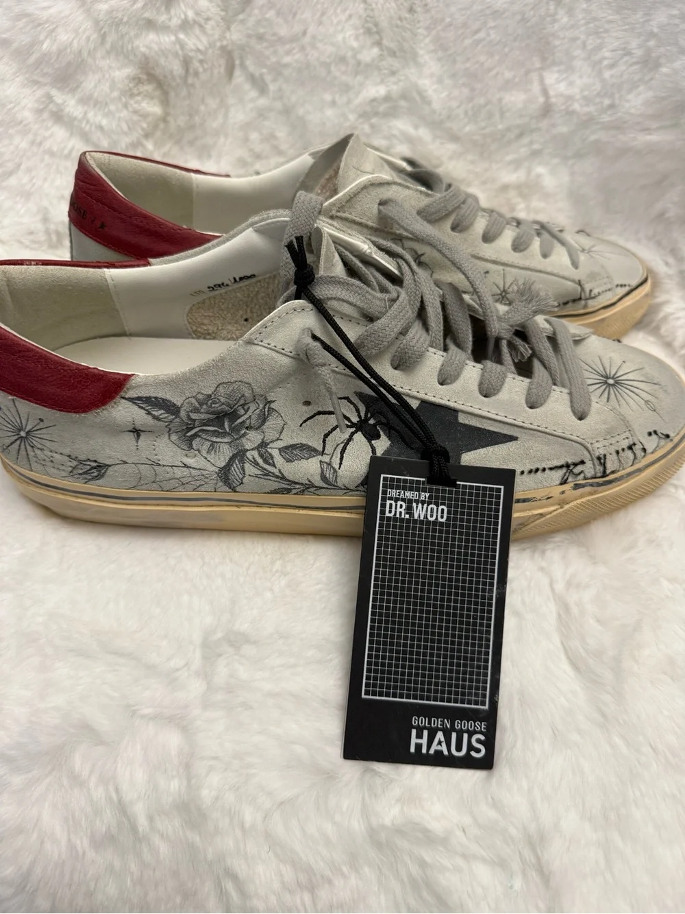 Golden Goose HAUS Dreamed By Dr. Woo Super-Star Sneakers NWT Size 44 Rare LE - Picture 5 of 13